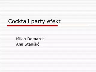cocktail party efekt