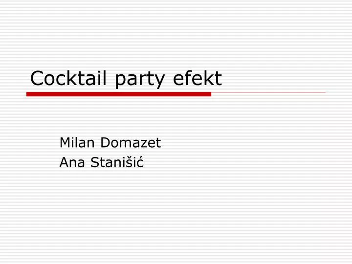 cocktail party efekt