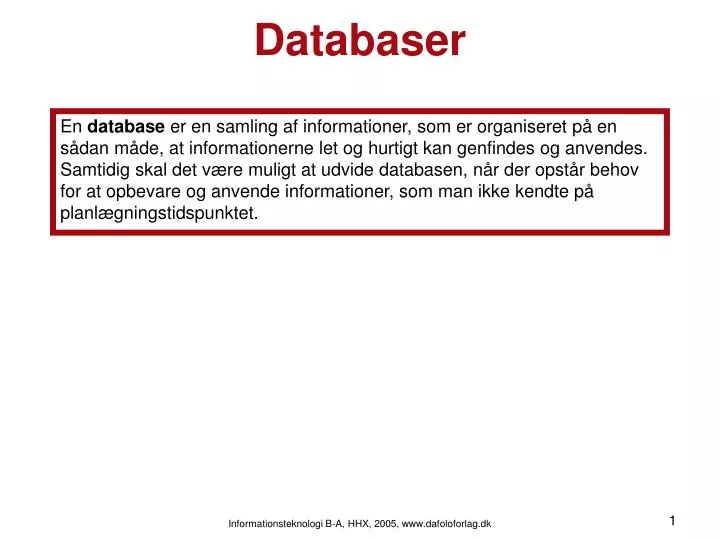 databaser