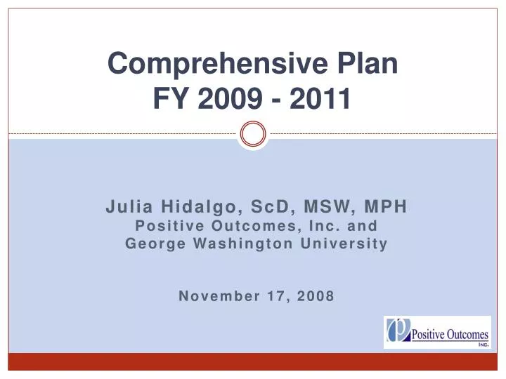 comprehensive plan fy 2009 2011