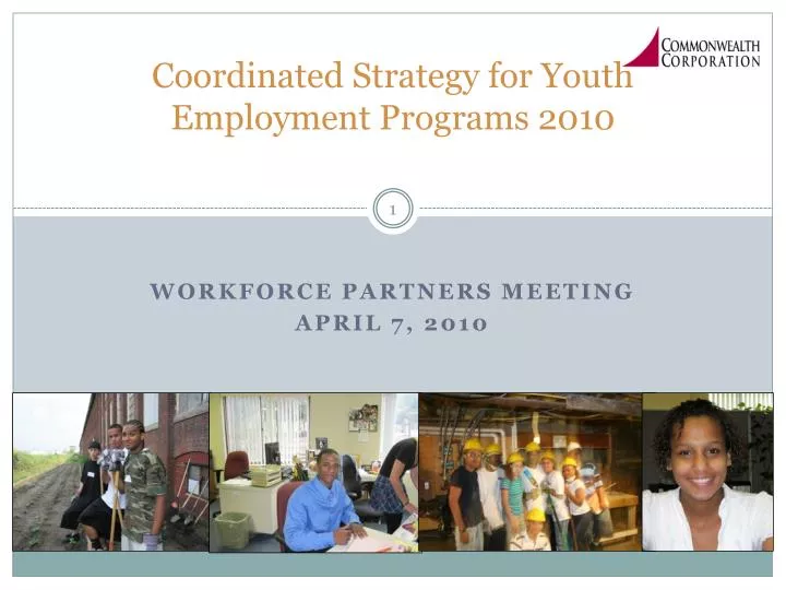 coordinated strategy for youth employment programs 2010