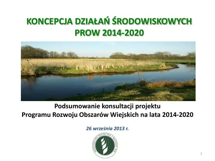 koncepcja dzia a rodowiskowych prow 2014 2020