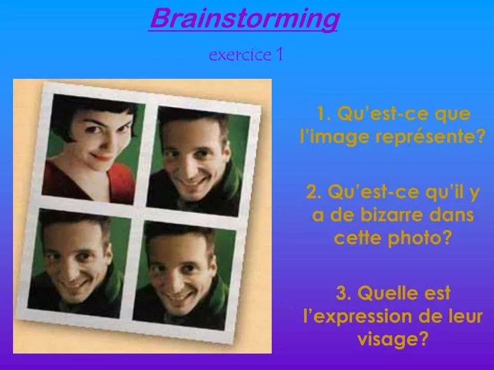 brainstorming exercice 1