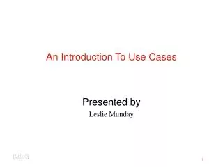 An Introduction To Use Cases