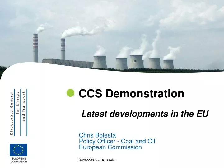ccs demonstration latest developments in the eu