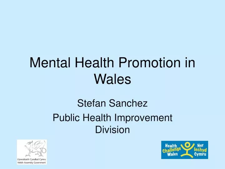 mental health promotion in wales