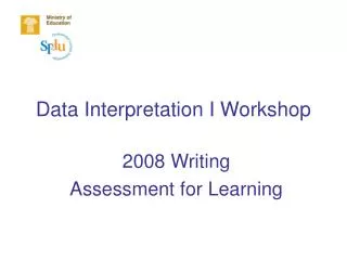 Data Interpretation I Workshop