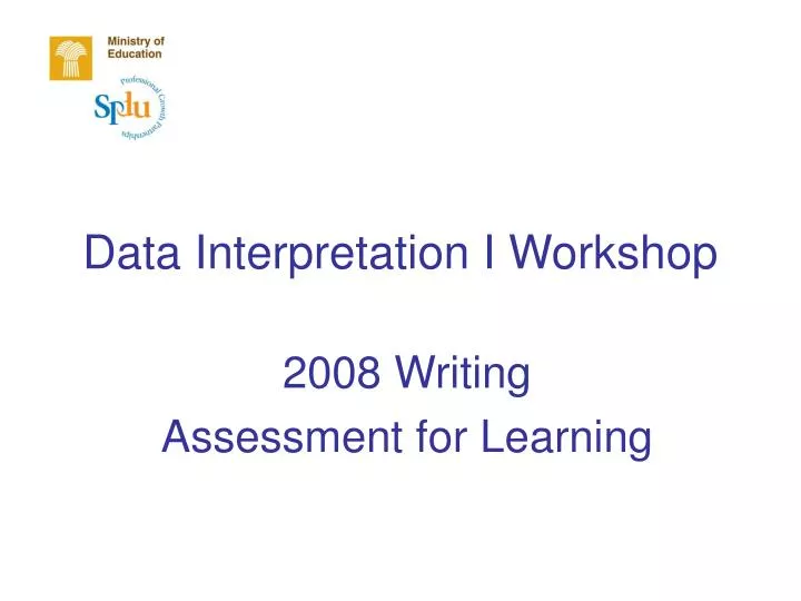 data interpretation i workshop