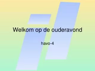 welkom op de ouderavond