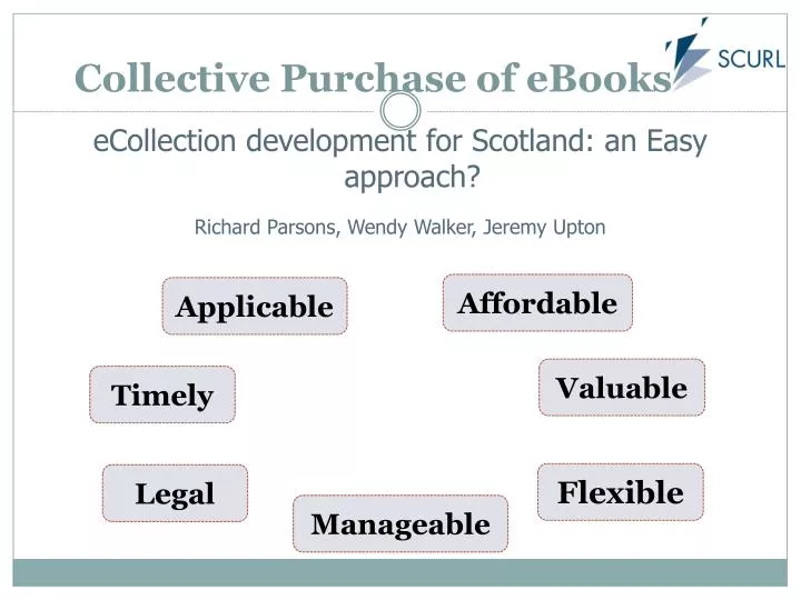 collective purchase of ebooks