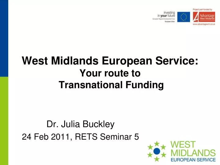 west midlands european service your route to transnational funding