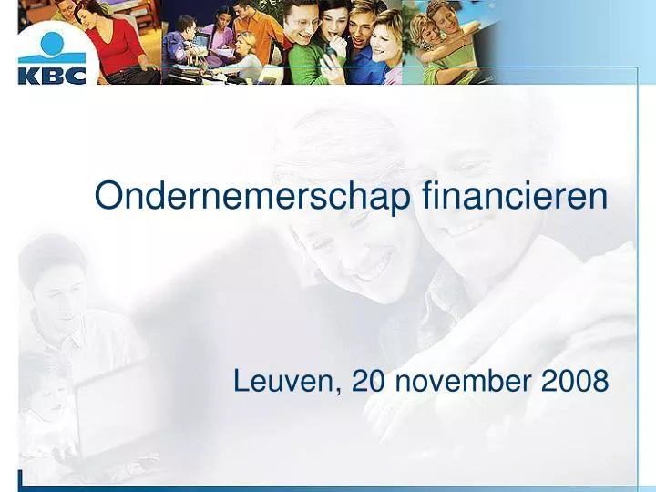 ondernemerschap financieren