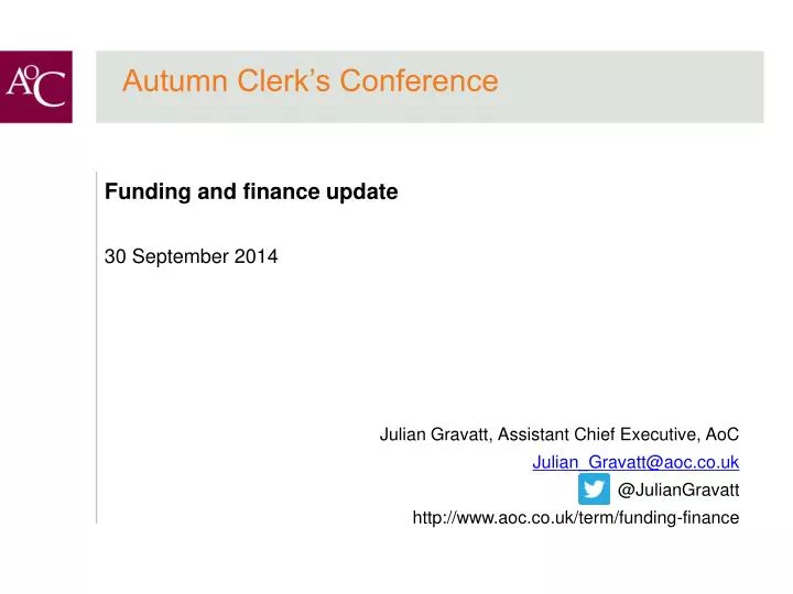 autumn clerk s conference