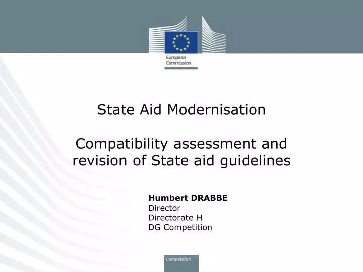 state aid modernisation compatibility assessment and revision of state aid guidelines