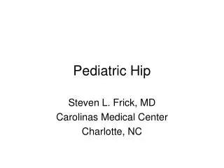 Pediatric Hip