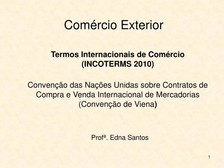 com rcio exterior