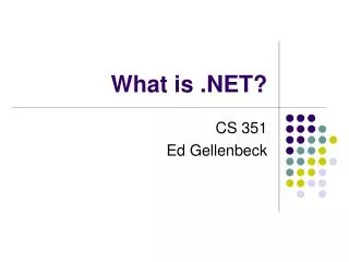 What is .NET?