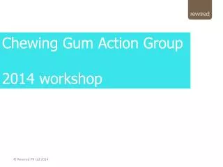 Chewing Gum Action Group 2014 workshop
