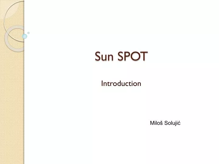 sun spot