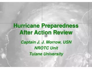 Hurricane Preparedness After Action Review