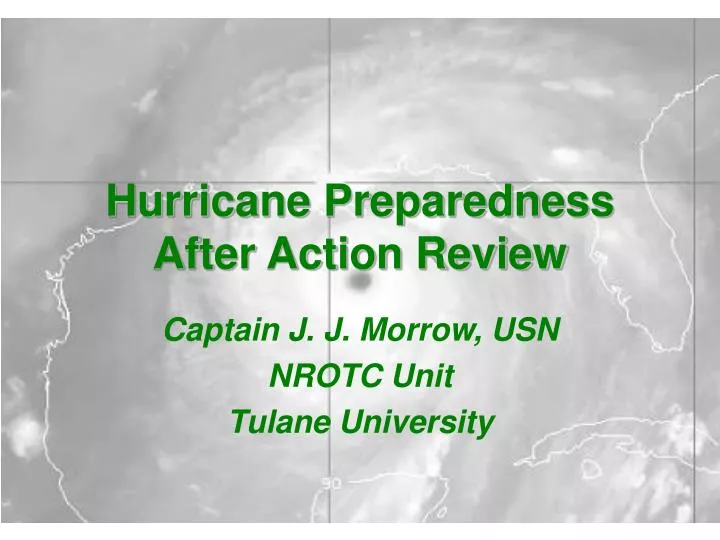 hurricane preparedness after action review