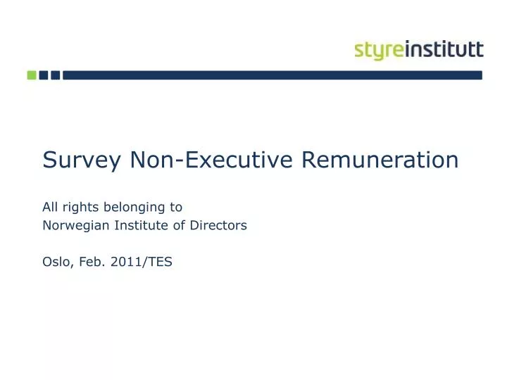 survey non executive remuneration