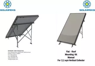 Flat - Roof Mounting Kit Manual For 2,1 sqm Vertical Collector