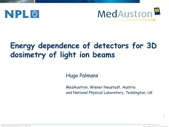 energy dependence of detectors for 3d dosimetry of light ion beams