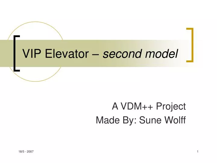vip elevator second model