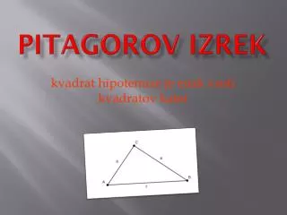 pitagorov izrek