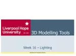 3D Modelling Tools - slide 1
