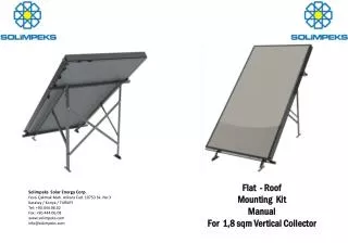 Flat - Roof Mounting Kit Manual For 1,8 sqm Vertical Collector