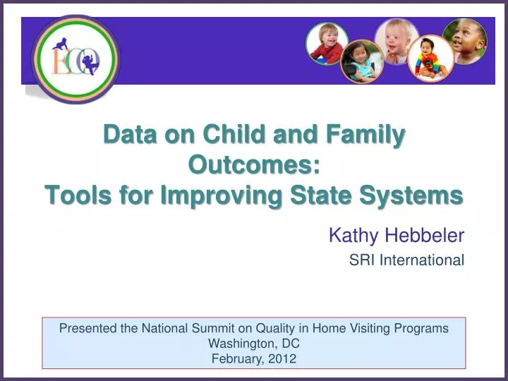 data on child and family outcomes tools for improving state systems