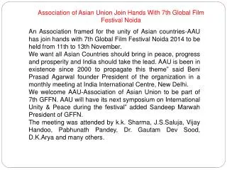 Association of Asian Union Join Hands With 7th GFFN