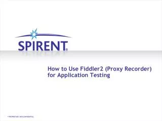 How to Use Fiddler2 (Proxy Recorder) for Application Testing