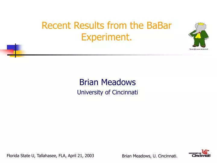 recent results from the babar experiment