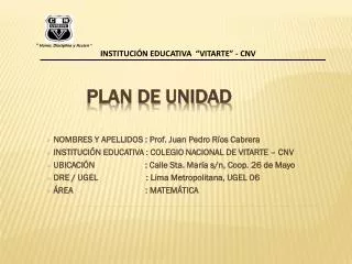 plan de unidad