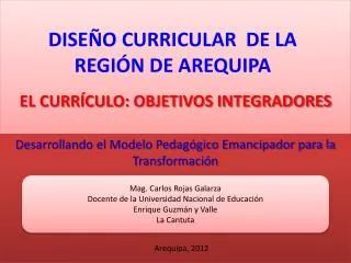el curr culo objetivos integradores