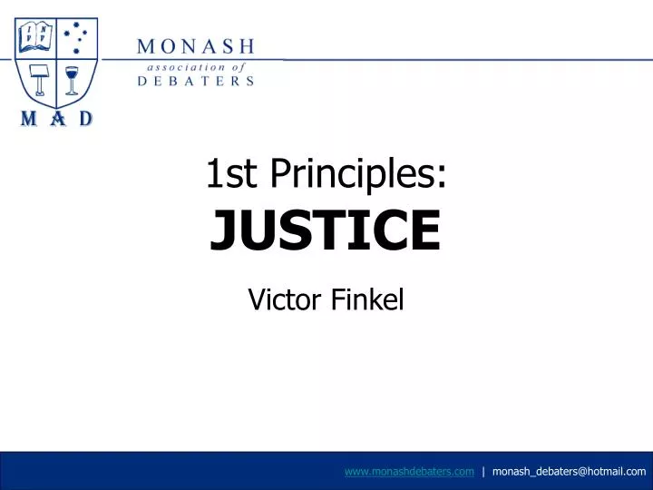1st principles justice