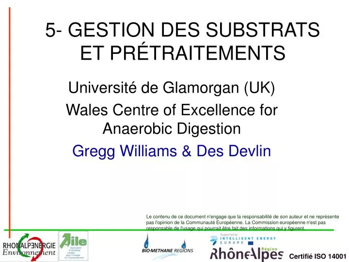 5 gestion des substrats et pr traitements