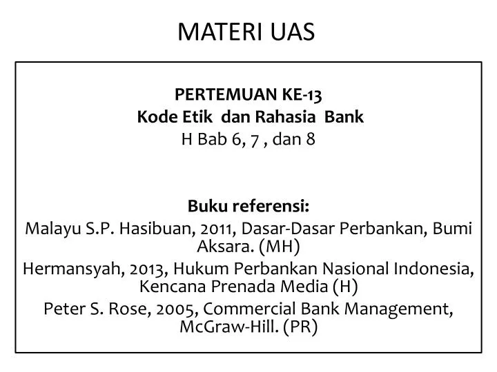 materi uas