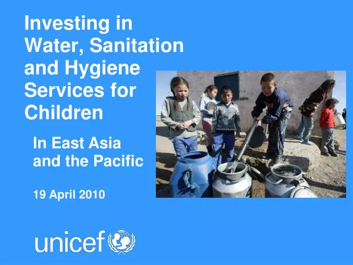 investing in water sanitation and hygiene services for children