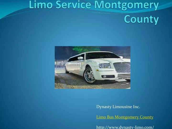 limo service montgomery county