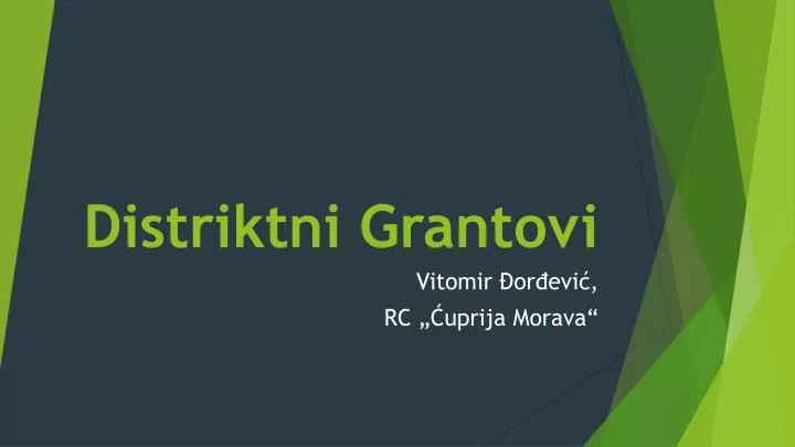 distriktni grantovi