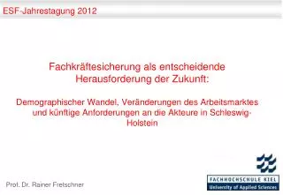 esf jahrestagung 2012