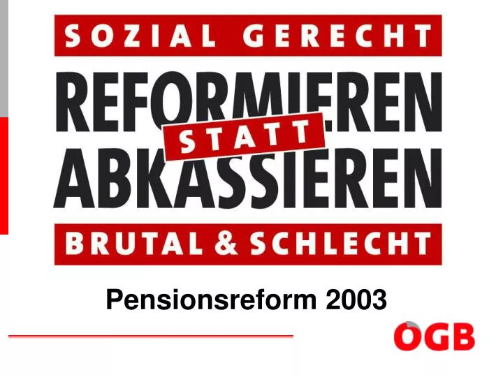 pensionsreform 2003