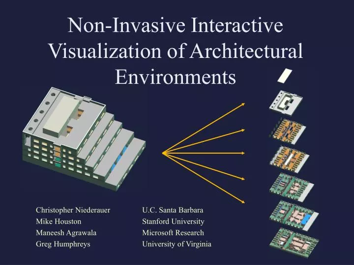 non invasive interactive visualization of architectural environments