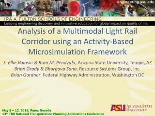 Analysis of a Multimodal Light Rail Corridor using an Activity-Based Microsimulation Framework