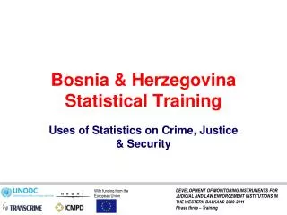 Bosnia &amp; Herzegovina Statistical Training