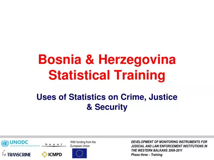 bosnia herzegovina statistical training